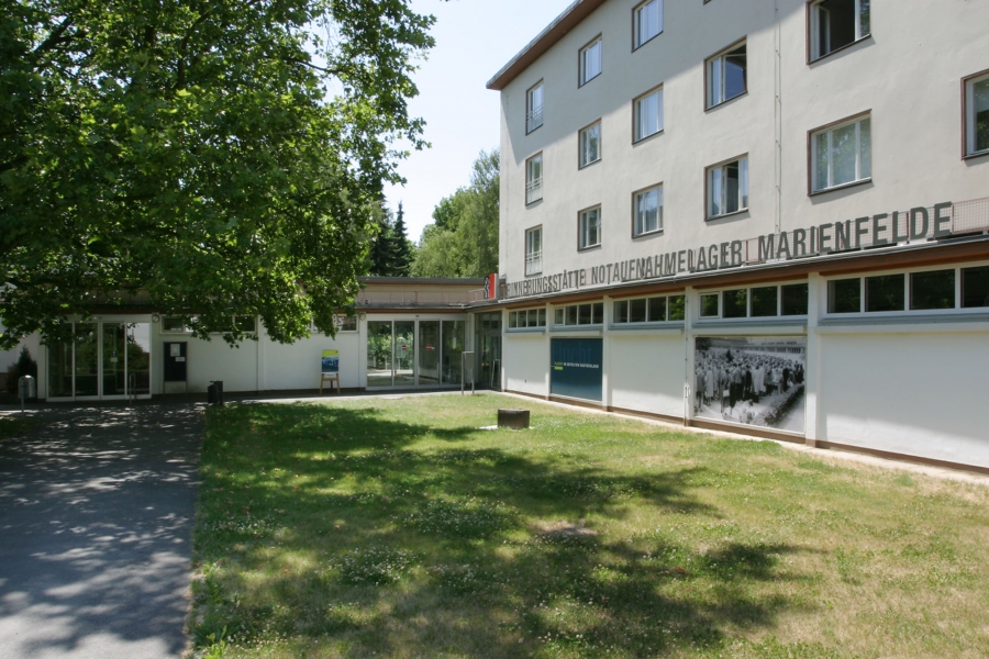 The Marienfelde Refugee Center Museum from the outside