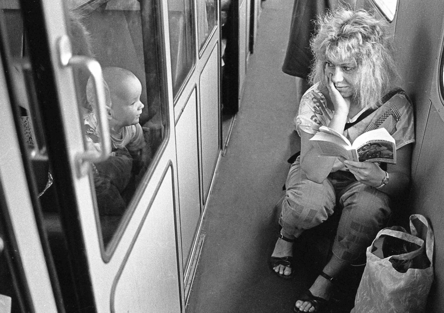 1985 - Im Zug von Berlin nach Leipzig