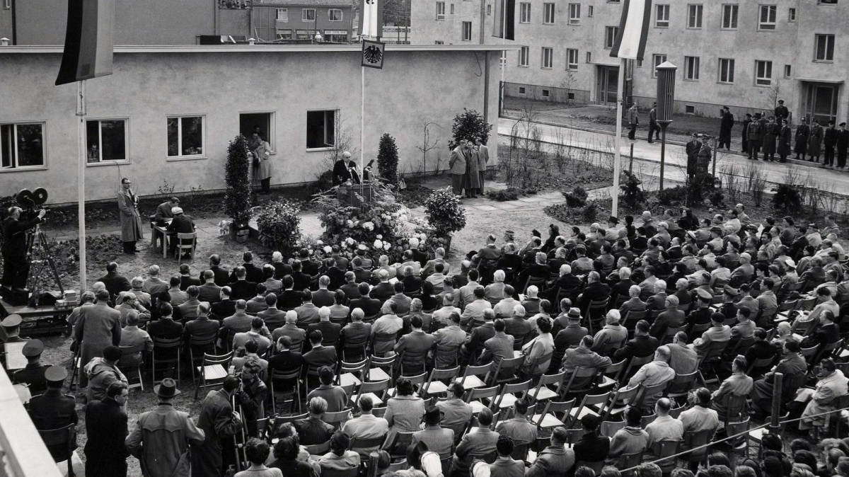 Rede von Theodor Heuss während der Einweihung 1953