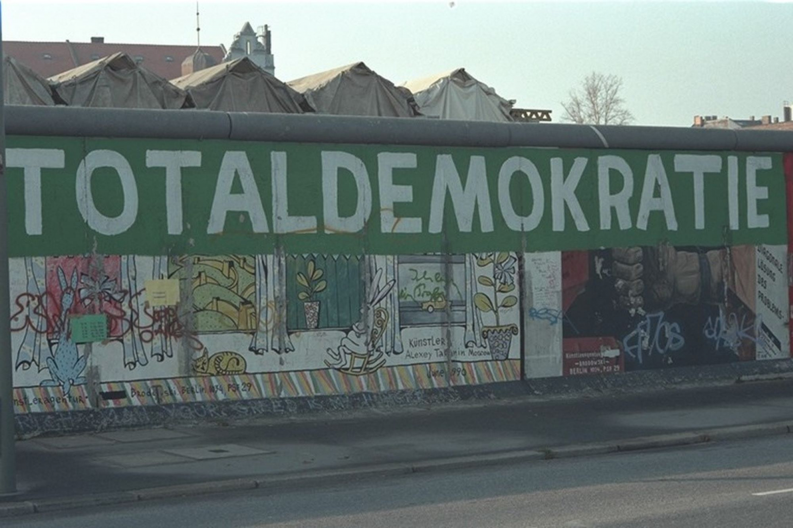 Beschmierte East Side Gallery